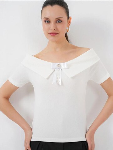 Camicia da donna di Bigdart in bianco: frontale