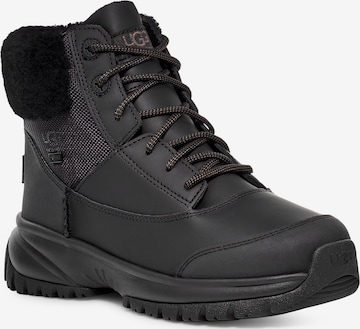 UGG Lace-Up Ankle Boots 'Yose' in Black
