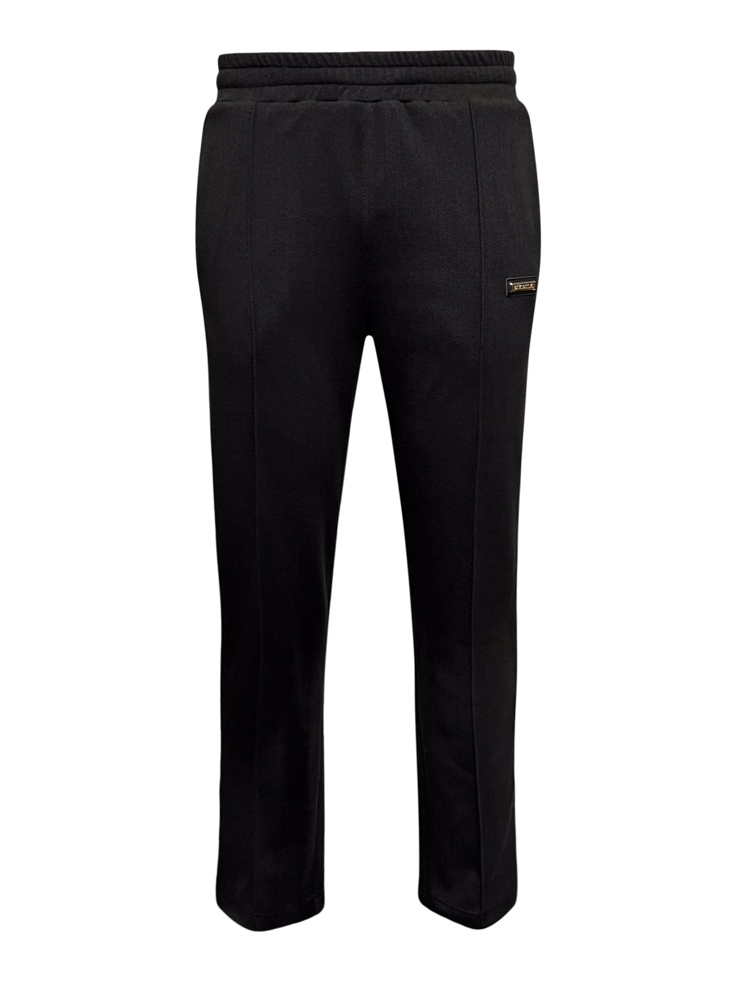 Regular Pantalon de sport SikSilk en noir : devant