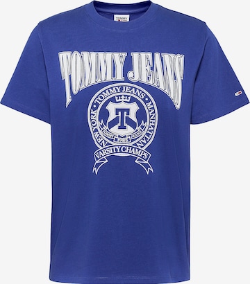 T-shirt Tommy Jeans en bleu : devant