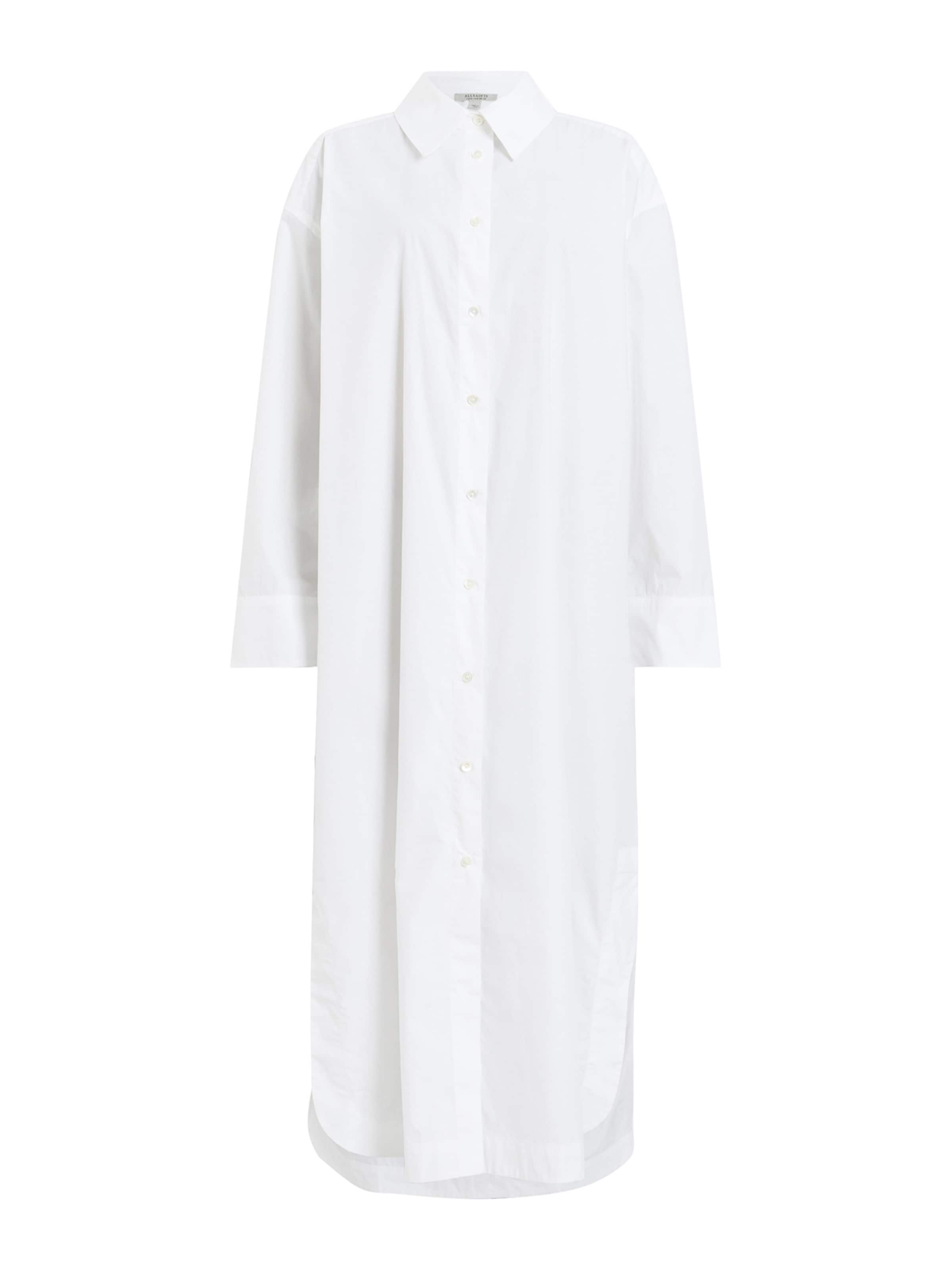 AllSaints Robe-chemise &#x27;IMOGEN&#x27; en blanc, Vue avec produit