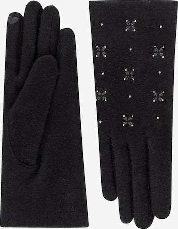 Roeckl Strickhandschuhe 'SHINY AURORA' in Schwarz: Vorderseite