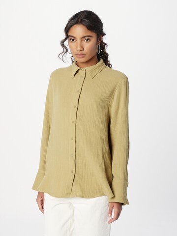 Camicia da donna 'Siriana' di Gina Tricot in verde: frontale