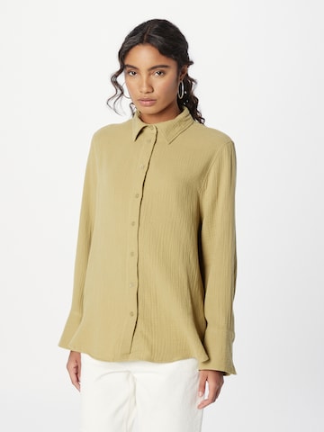 Gina Tricot Blouse 'Siriana' in Groen: voorkant