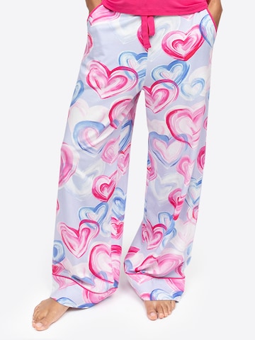 Pantalon de pyjama 'Chloe' Cyberjammies en rose : devant