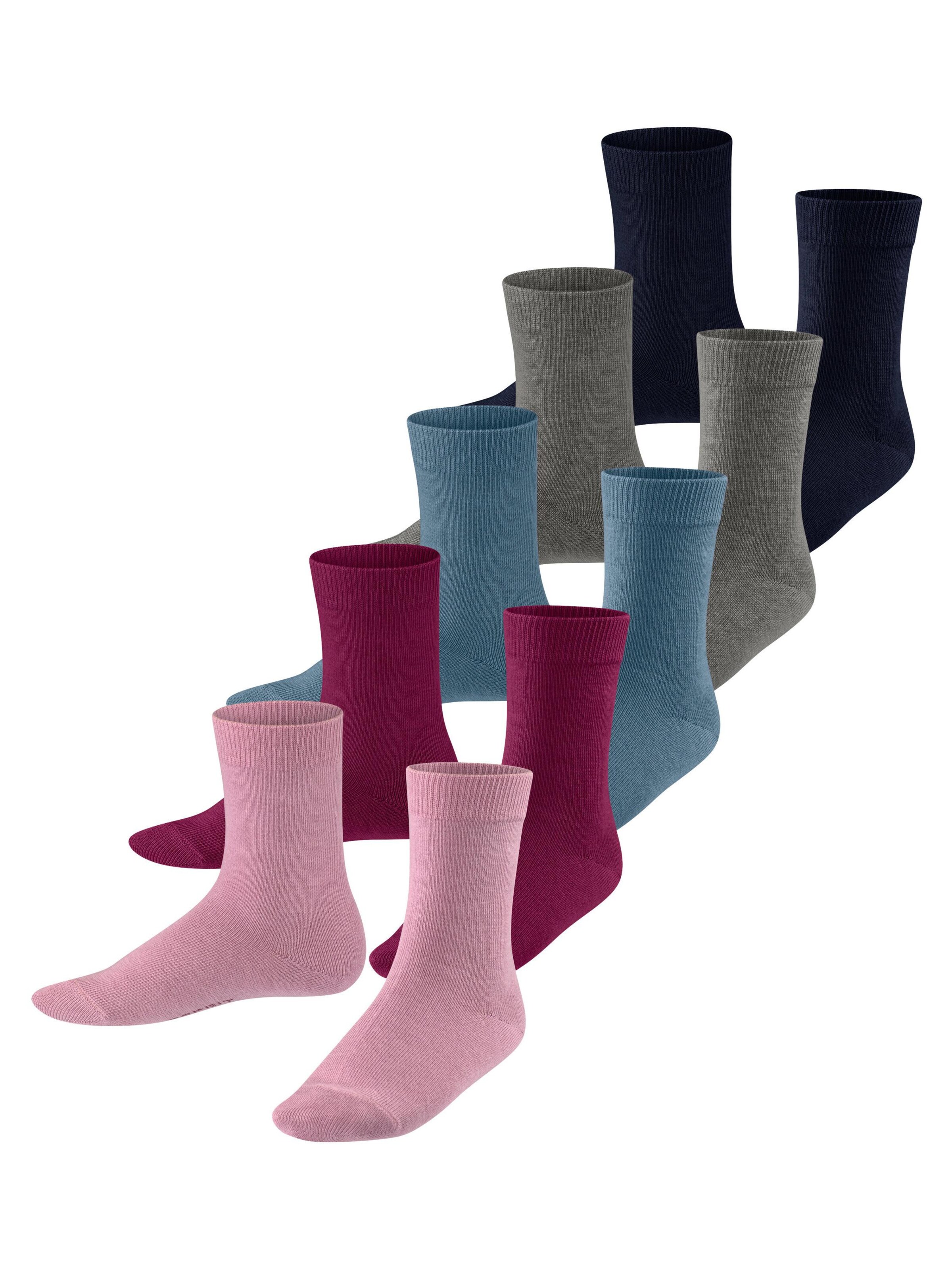 ESPRIT Socks 'Solid Mix 5-Pack' in Mixed colors