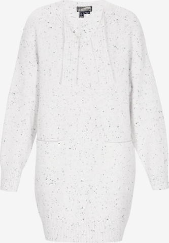 DreiMaster VintagePletena haljina - bijela boja: prednji dio