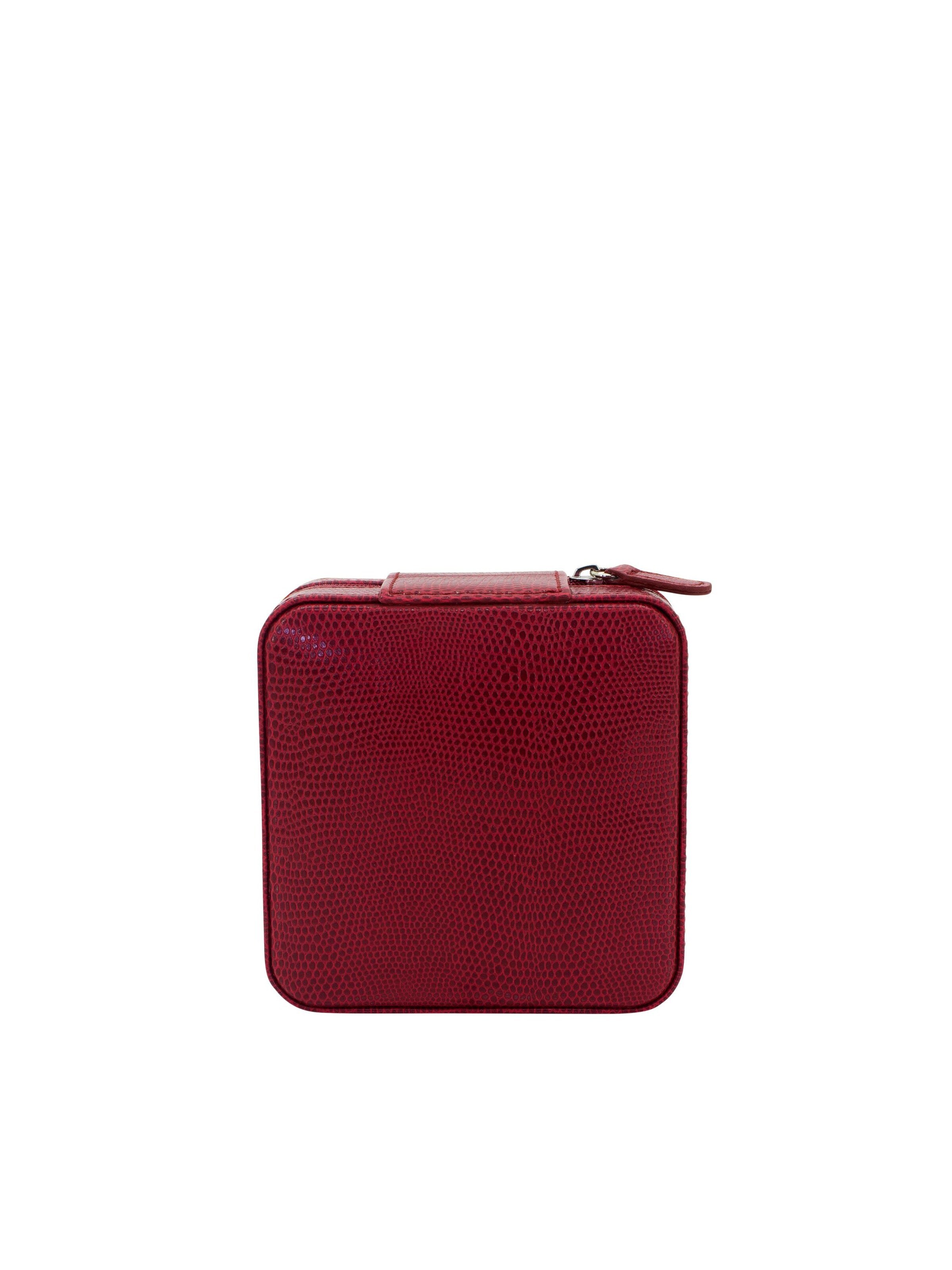 Boîte à bijoux 'MILANO Schmucketui in Lizard Optik' Friedrich23 en rouge