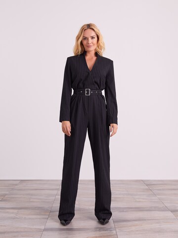 ABOUT YOU x Iconic by Tatiana Kucharova Jumpsuit 'Ivana' in Black