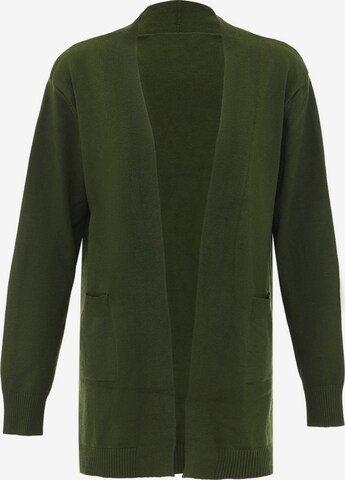 Cardigan boline en vert : devant