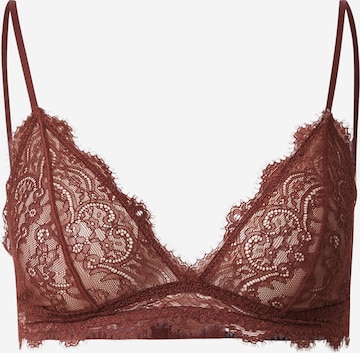 Samsøe Samsøe Triangle Bra 'Sanjo' in Brown: front