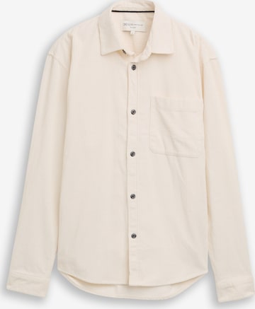 TOM TAILOR DENIM Overhemd in Wit: voorkant