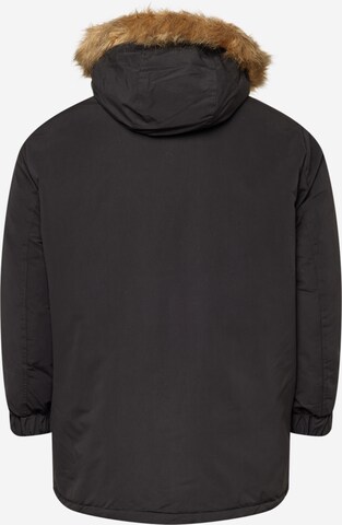 Jack & Jones Plus Winter parka 'Super' in Black