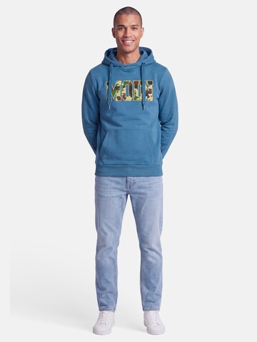 salzhaut Sweatshirt 'Heff - Moin' in Blue: front