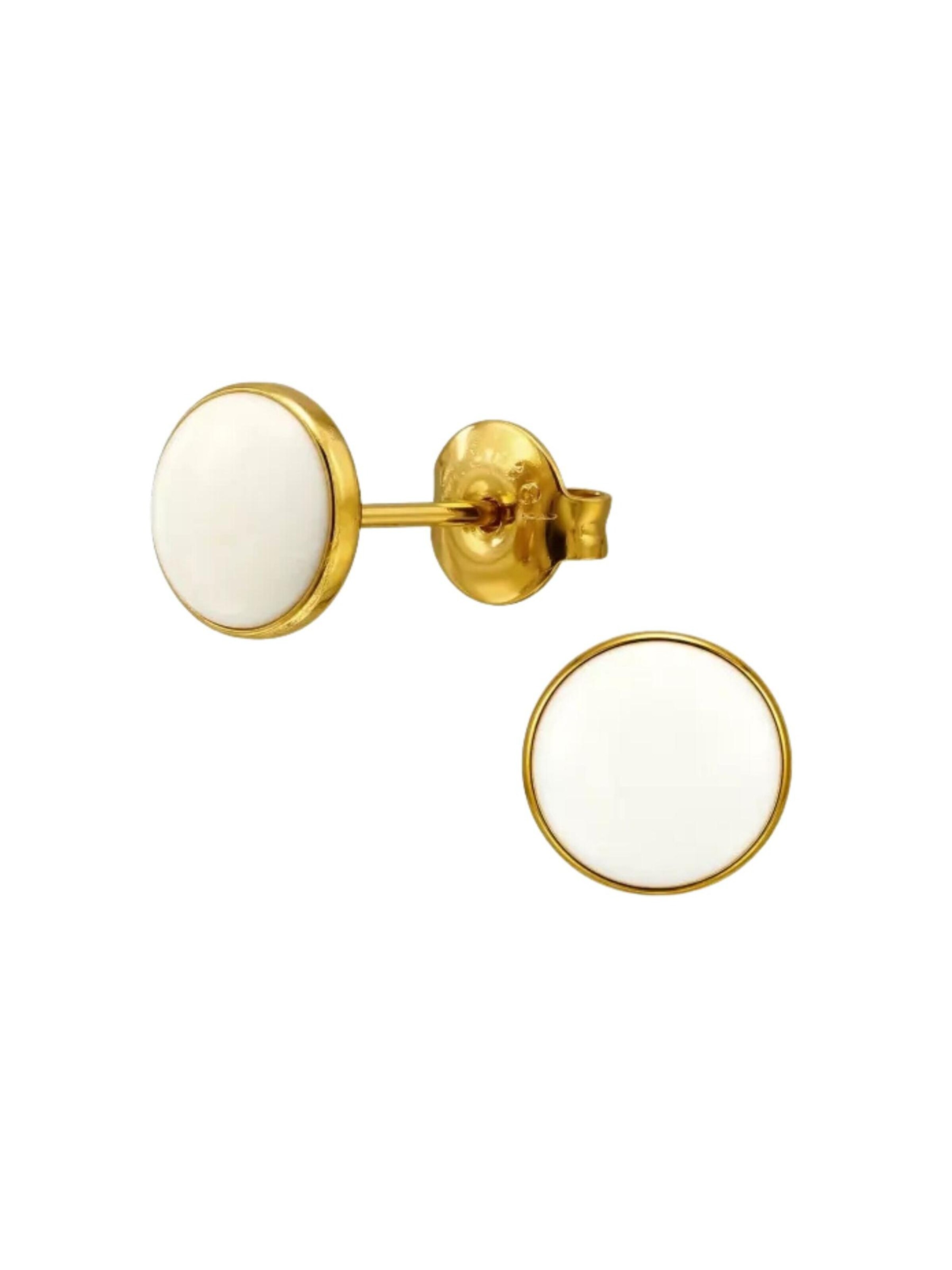 Boucles d'oreilles Maxte en or : devant
