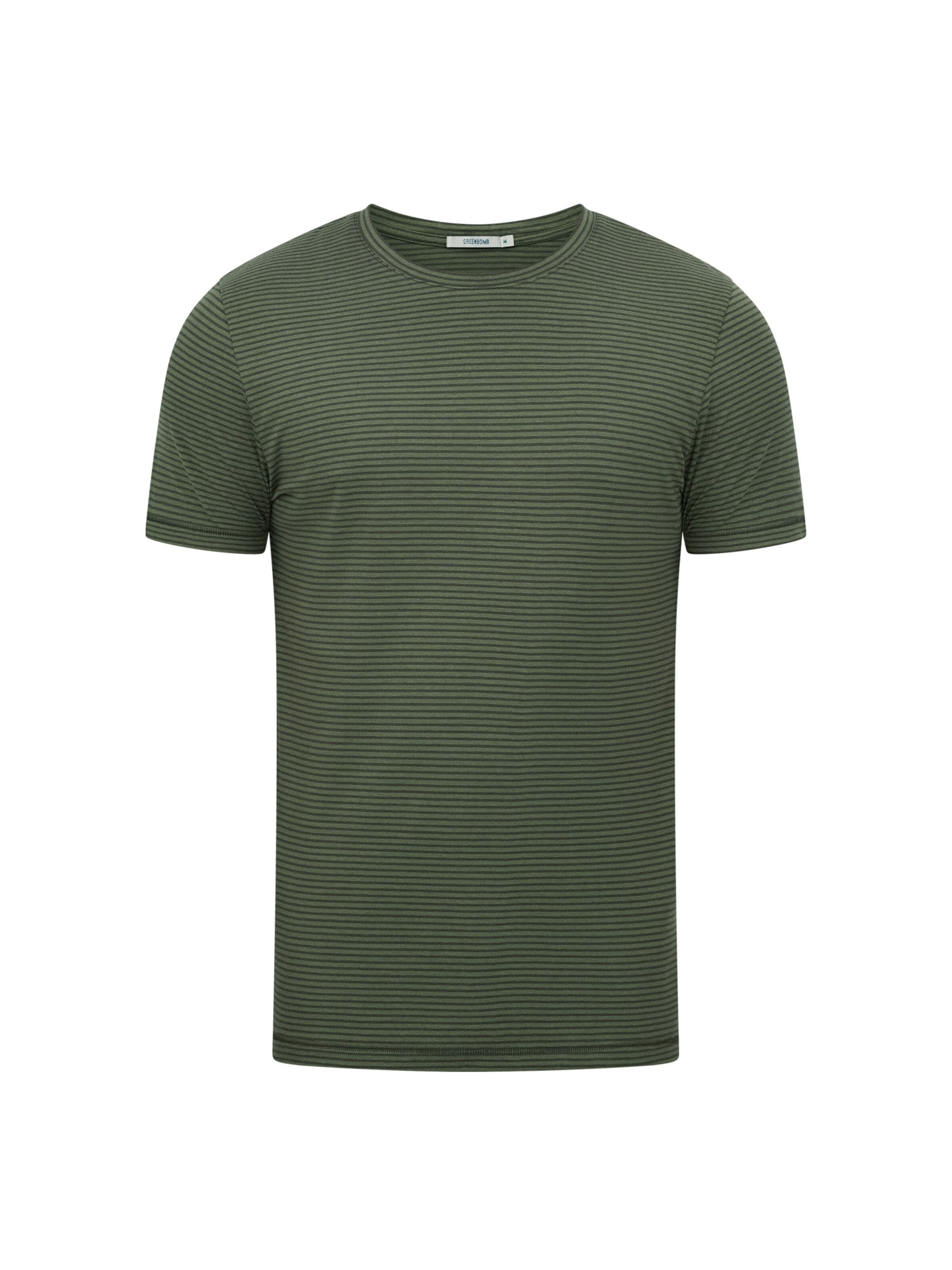 T-Shirt ' Basic Spice ' GREENBOMB en vert : devant