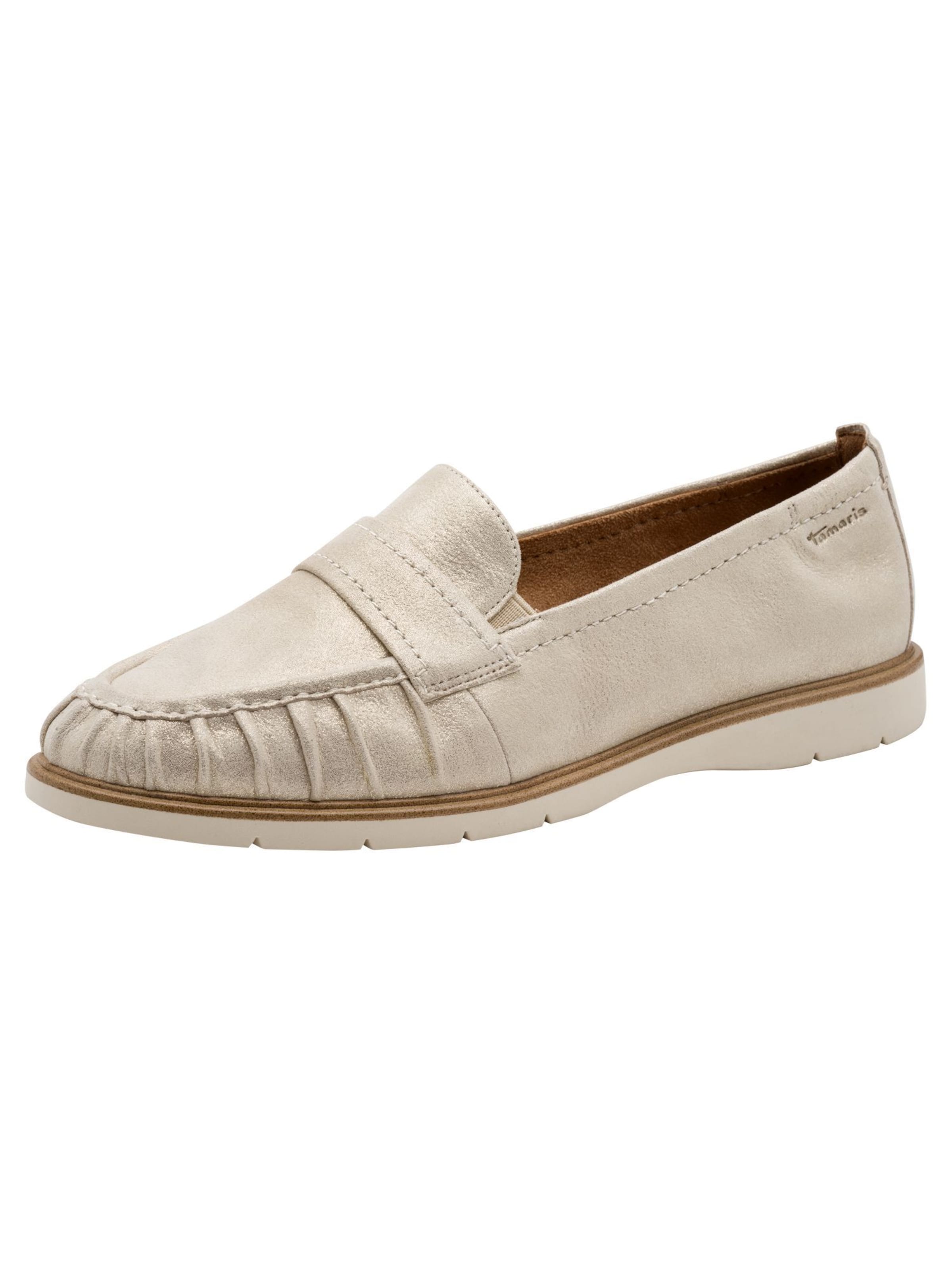 Chaussure basse Tamaris en beige : devant