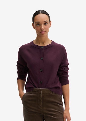Marc O'Polo Knit Cardigan in Purple: front