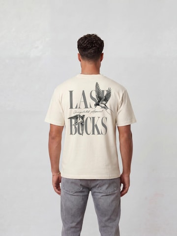 Last Bucks Shirt 'Last Bucks | Uncaged Birds' in Wit