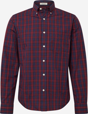 GANT Средняя посадка Рубашка 'POPLIN TARTAN' в Красный: спереди