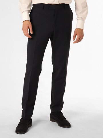 Andrew James Regular Pleated Pants 'Carter' in Black: front