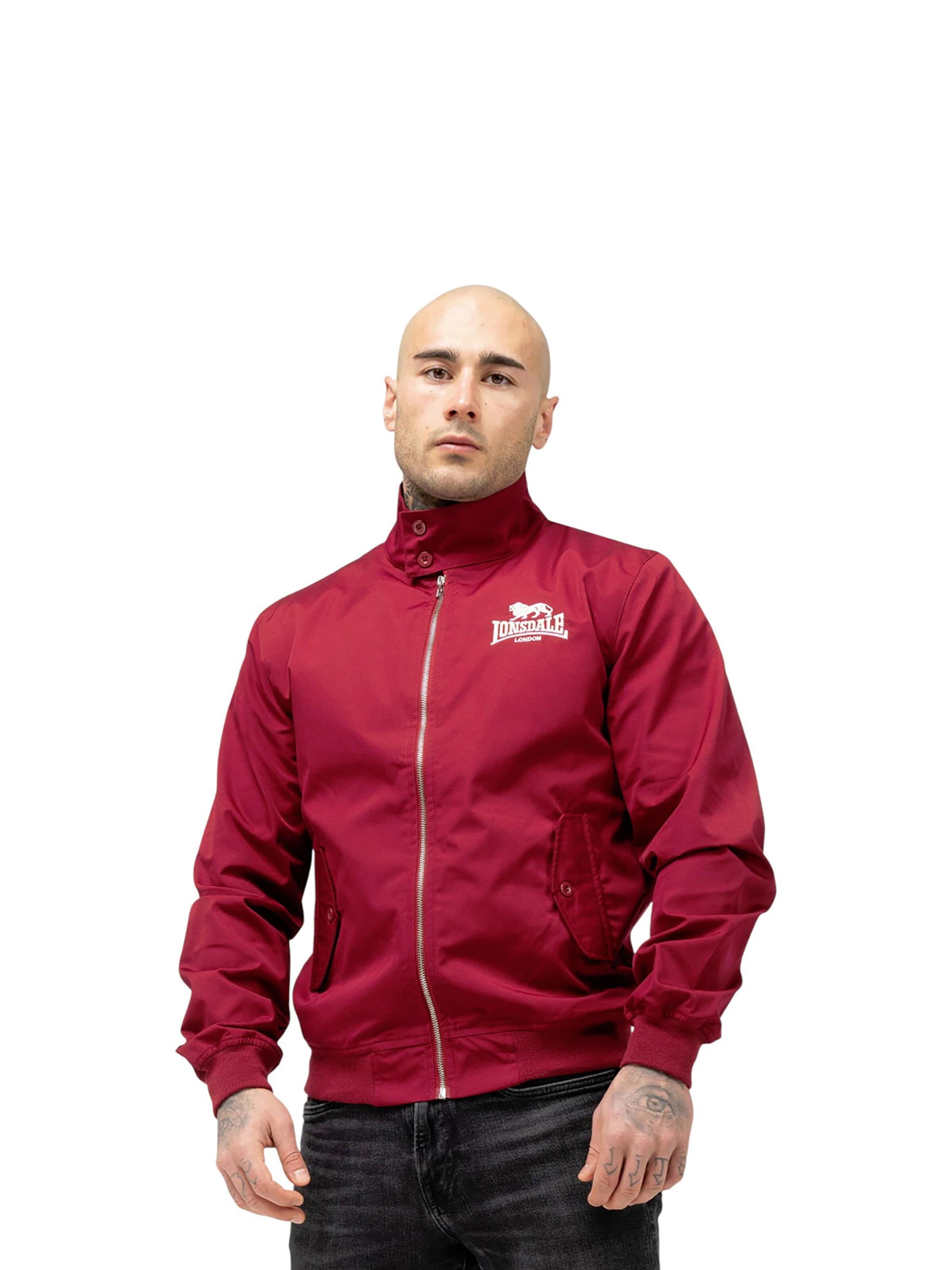 Veste mi-saison 'Classic' LONSDALE en rouge : devant
