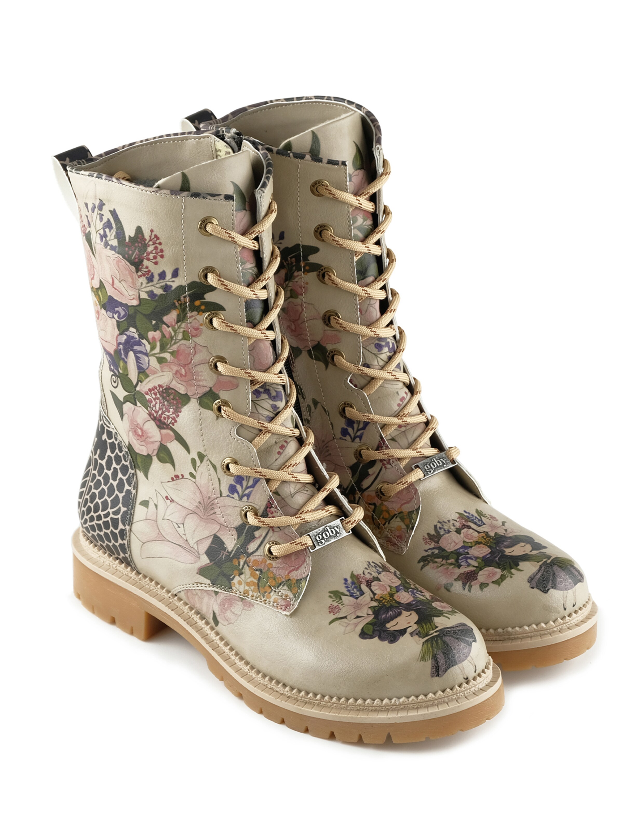 Goby Boots 'Women's shoes Goby ankle boots JNR'‌‌‌‌‌ in Beige