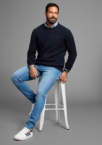 Man's World Pullover in Blau