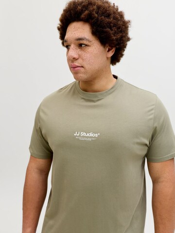 Jack & Jones Plus T-Shirt 'JJESoho' in Grün