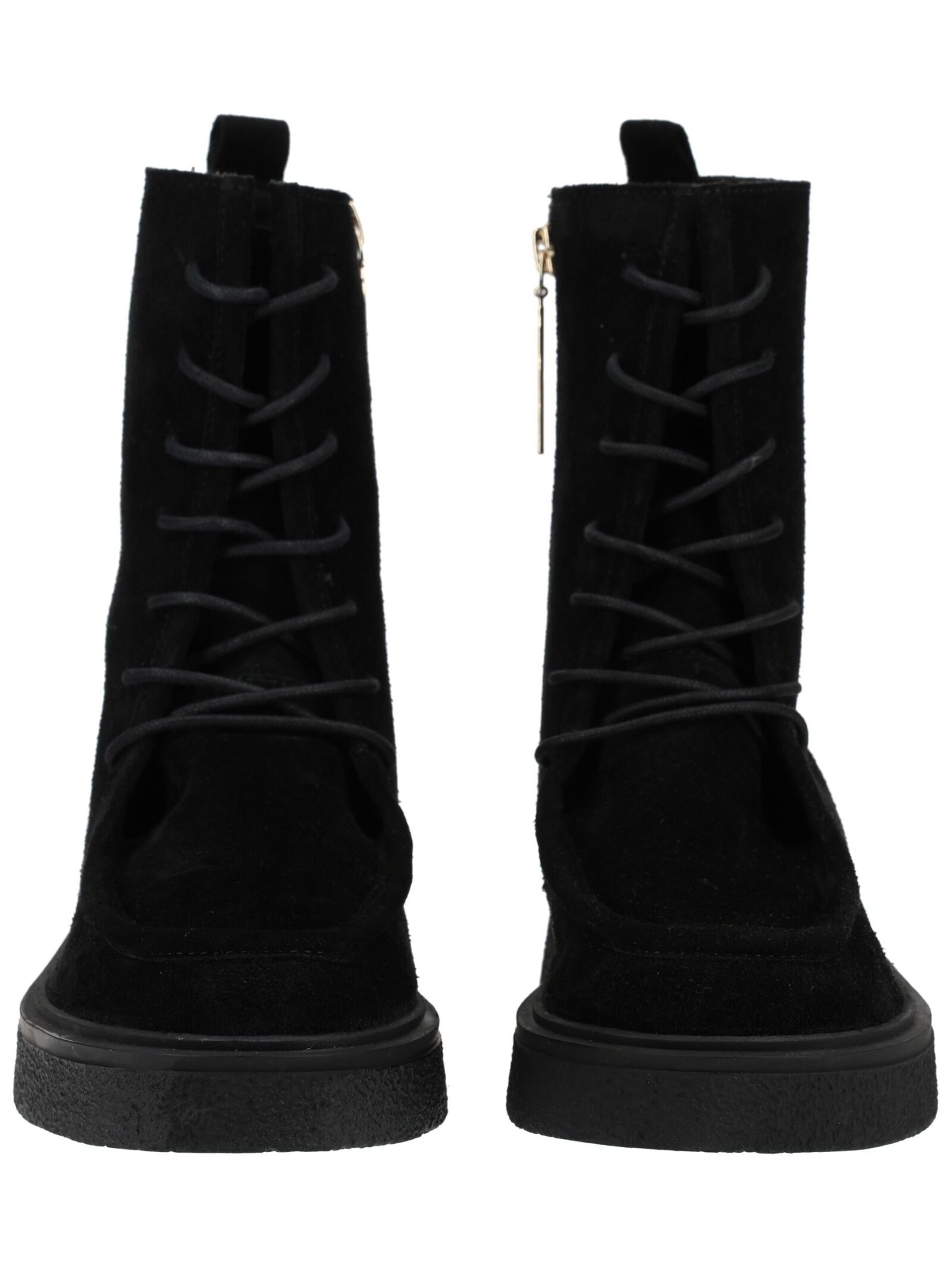 GIOSEPPO Lace-Up Ankle Boots in Black