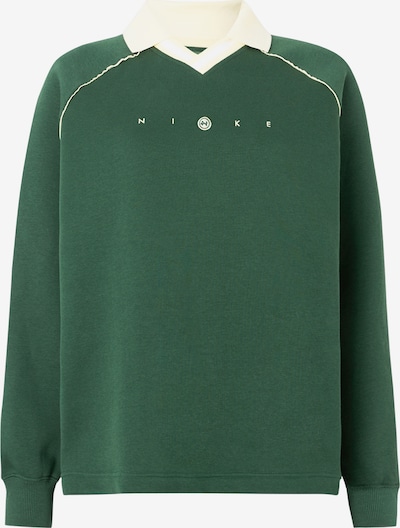 Megztinis be užsegimo 'PHNX FLC' iš Nike Sportswear, spalva – tamsiai žalia / vilnos balta, Prekių apžvalga