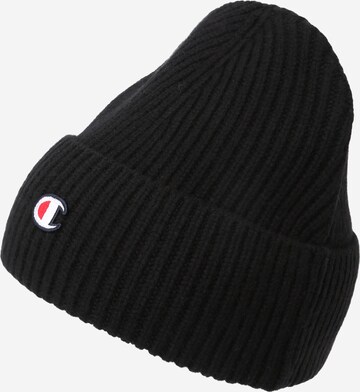 Champion Authentic Athletic Apparel Beanie in Black: front