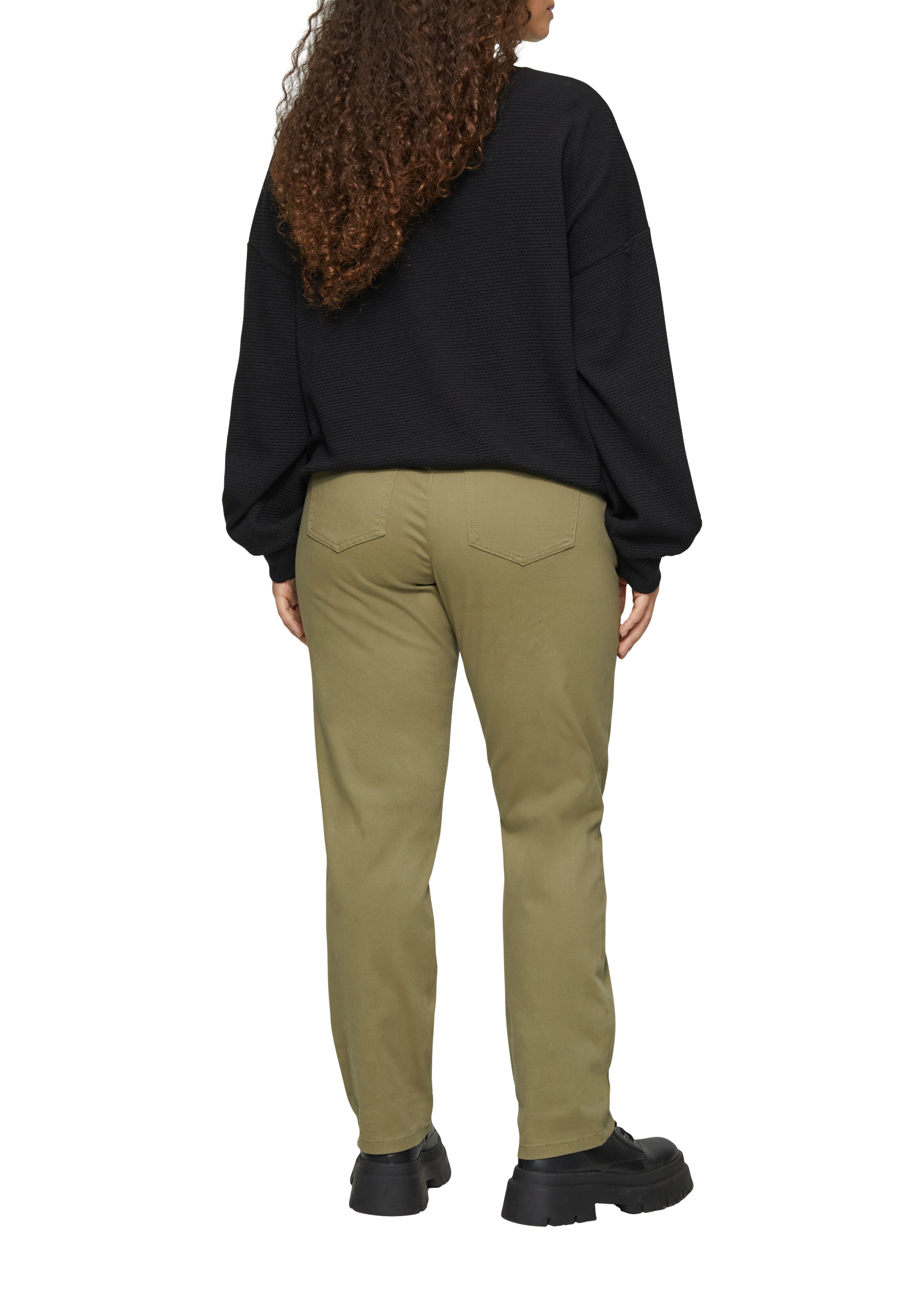 QS Slimfit Chinohose in Grün