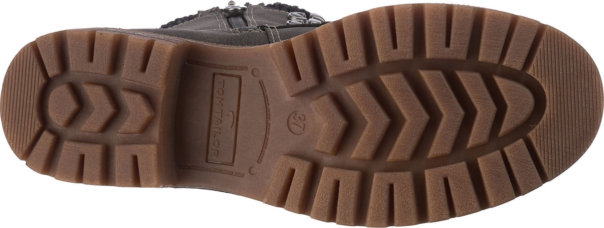 TOM TAILOR Lace-Up Ankle Boots in Brown