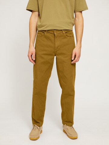 mazine Loose fit Jeans ' Allan Pants ' in Beige: front