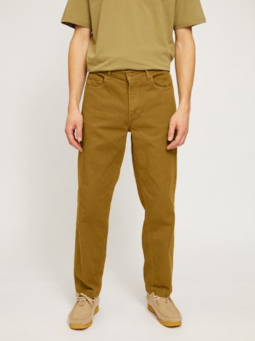 mazine Loosefit Jeans ' Allan Pants ' in Beige: predná strana