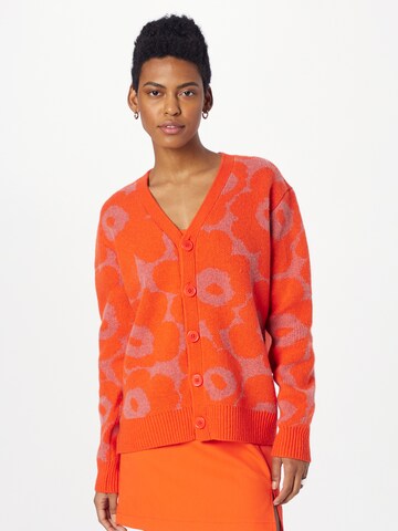 Marimekko Strickjacke 'Sif Unikko' in Rot: predná strana