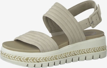 Sandales à lanières TAMARIS en beige : devant