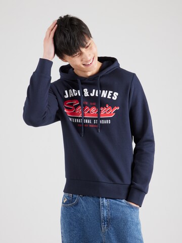 JACK & JONES Sweatshirt in Blue: front