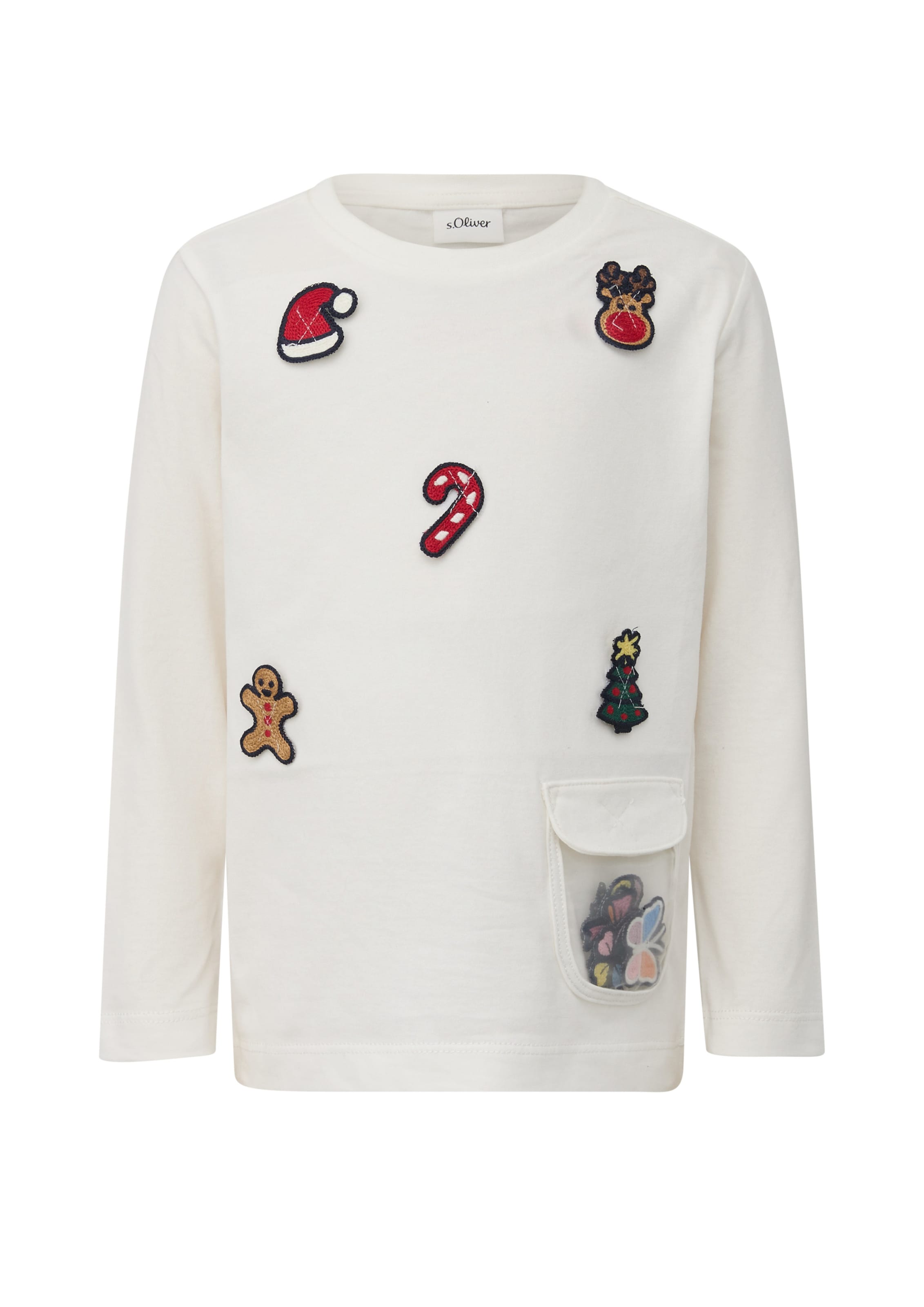 s.Oliver Shirt in Beige: Vorderseite