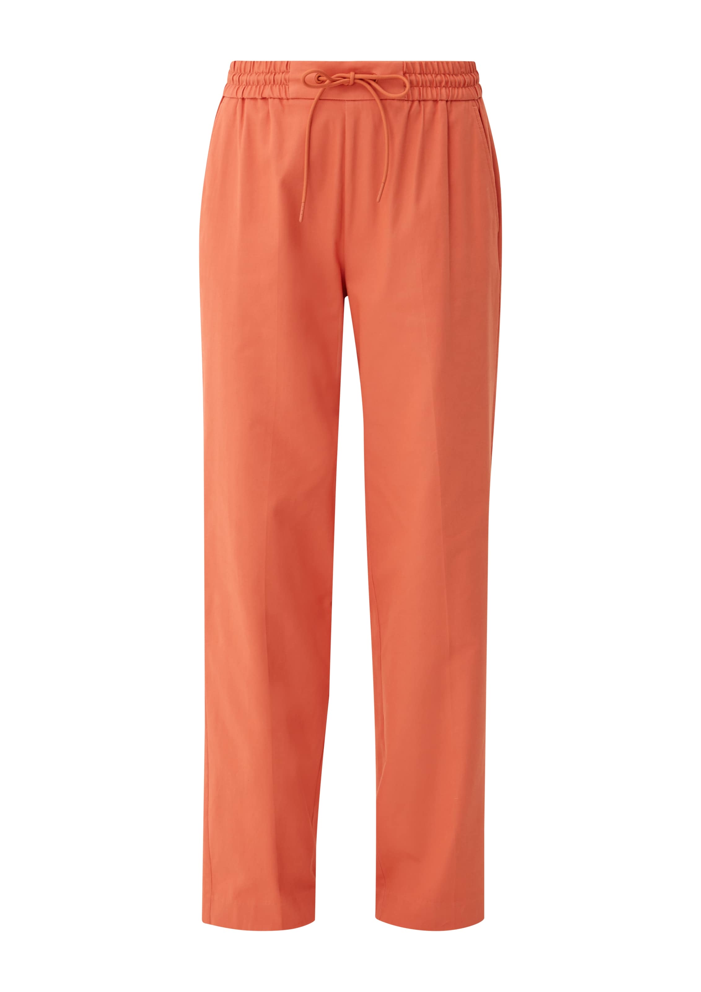 s.Oliver - Loosefit Calças em laranja: frente
