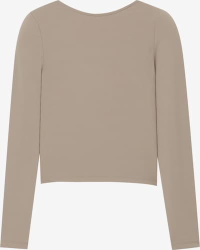 Pull&Bear T-shirt en noisette, Vue avec produit