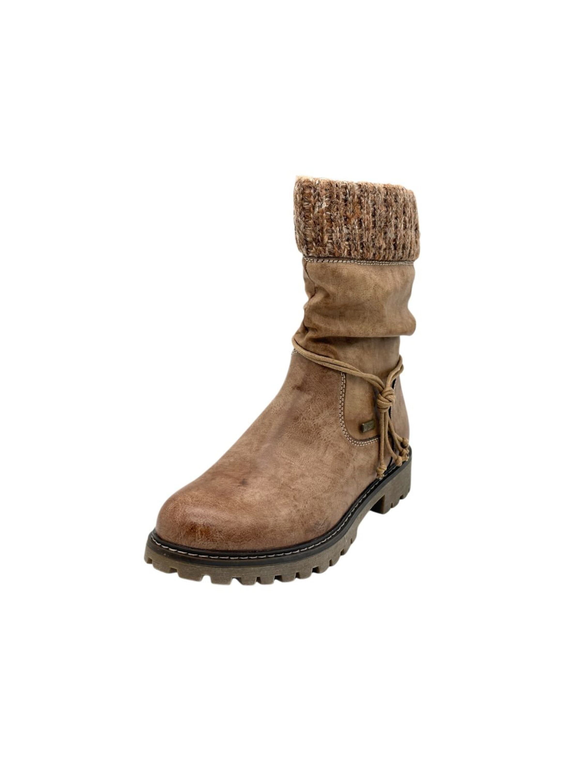 Nowaland Booties 'Damen gefütterte Winterstiefeletten' in Green: front