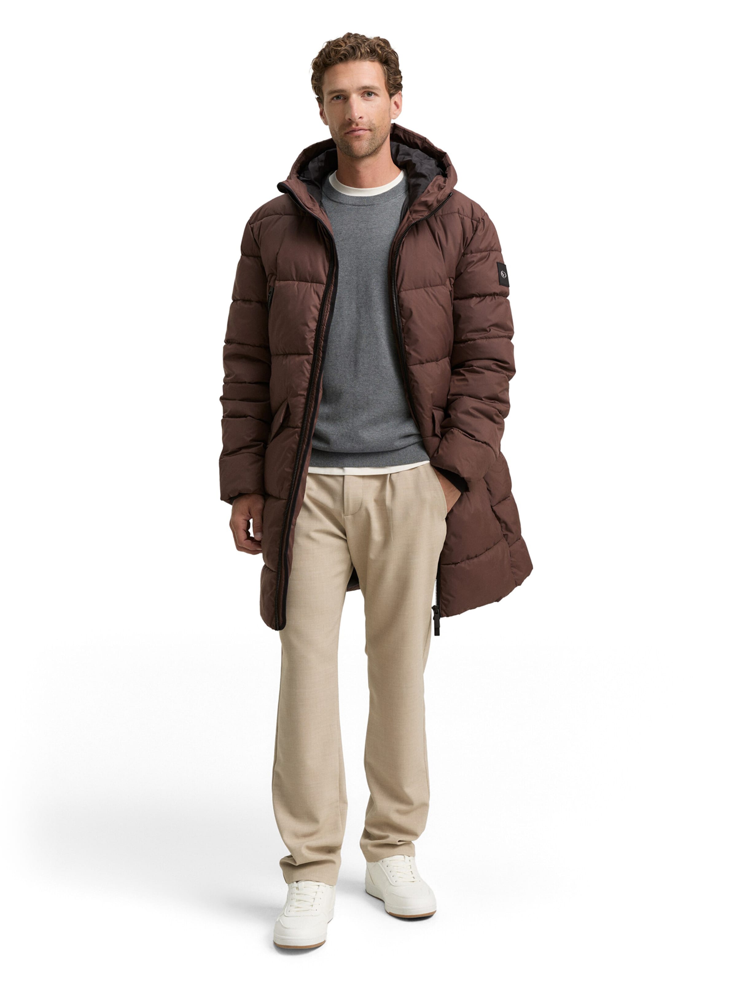 TOM TAILOR Mantel in Braun