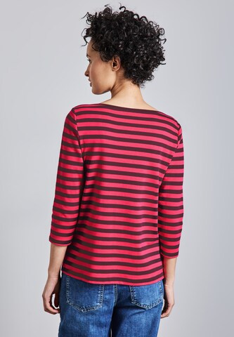 STREET ONE Gestreiftes Shirt in Rot