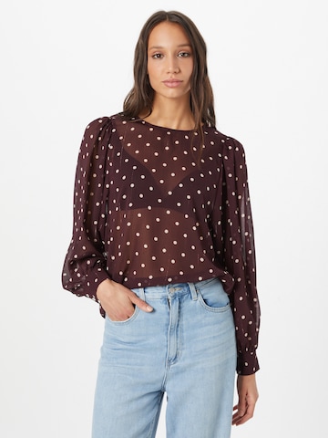 Kaffe - Blusa 'Simi' en rojo: frente