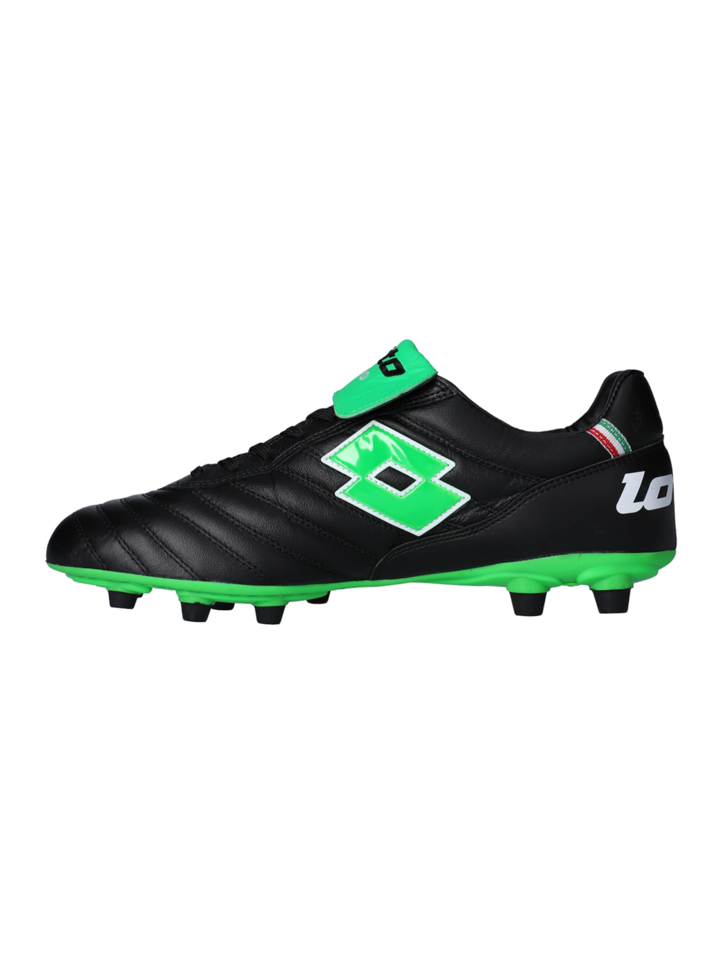 LOTTO Soccer Cleats in Black: front