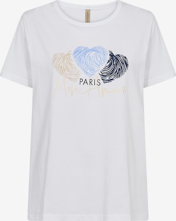 Soyaconcept T-Shirt 'DERBY FP 48' in Weiß: Vorderseite