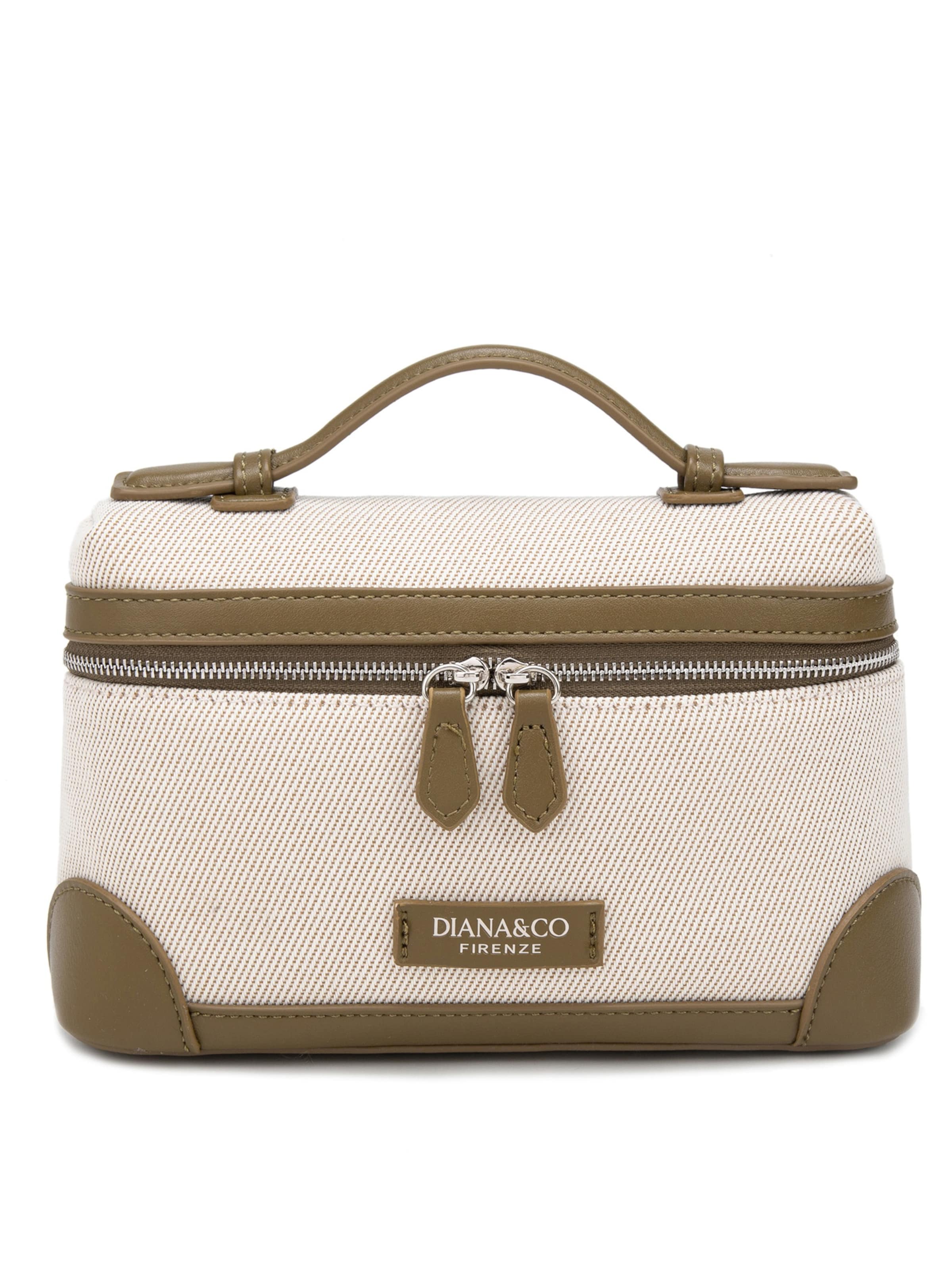 Borsa a tracolla 'Borsa a Mano Strutturata Diana & Co Firenze con Tracolla Regolabile e Dettagli Ecopelle' di Diana&Co. in verde: frontale