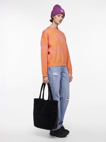 PIECES Pulover 'PCDanni' in Orange